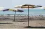 
A picture shows empty tourist facilities by Lake Habbaniyah affected by severe drought in Iraq's Anbar province, on August 11. [Murtadha Ridha/AFP]        