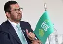 
Sultan Al Jaber, chief executive of the UAE's Abu Dhabi National Oil Company (ADNOC) and president of this year's COP28 climate, gestures during an interview as part of the 7th Ministerial on Climate Action (MoCA) in Brussels on July 13. [François Walschaerts/AFP]        