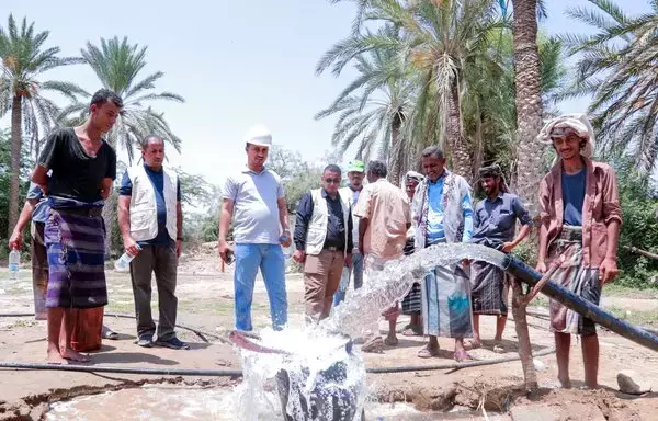 An irrigation system put in place by the Saudi Development and Reconstruction Program for Yemen is inaugurated in Yemen's Hadramaut province. [SDRPY]