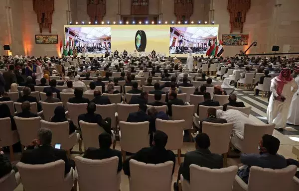 The six-nation Gulf Cooperation Council holds talks on the Yemen war in the Saudi capital Riyadh on March 30, 2022. [Fayez Nureldine/AFP]