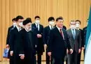 
Iranian president Ebrahim Raisi and Chinese president Xi Jinping are seen here at a February 14 welcoming ceremony during Raisi's visit to China. [IRNA]        