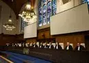 
Judges of the International Court of Justice sit in court on November 22, 2013 in The Hague before delivering a judgement. [Nicolas Delaunay/AFP]        