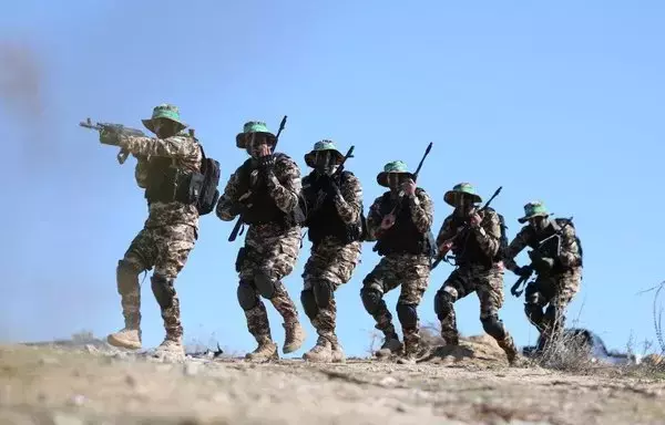 Members of the Ezzedine al-Qassam Brigades, the military wing of Hamas, training at an undisclosed location in early September. [Ezzedine al-Qassam Brigades]