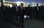 
US Secretary of State Antony Blinken walks to board his military transport aircraft to depart Baghdad International Airport after meeting Iraq's prime minister, amid the ongoing conflict between Israel and Hamas, in Baghdad on November 5. [Jonathan Ernst/AFP]        