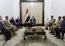 
US Ambassador to Iraq Alina Romanowski (3rd right) meets with Iraqi Prime Minister Mohammad Shiaa al-Sudani (center) and other Iraqi officials in Baghdad on September 27. [US Ambassador to Iraq Alina Romanowski/X]        