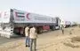 
An Emirati humanitarian aid convoy set off November 19 from al-Arish, Egypt to the Rafah border crossing in preparation for its entry into Gaza. [Emirati news agency WAM]        