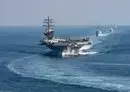 
The Dwight D. Eisenhower carrier strike group transits the Strait of Hormuz on November 26. [US Navy]        