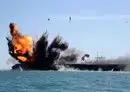 
Iran's IRGC naval forces attack a naval vessel during a military drill in the Strait of Hormuz off southern Iran on February 25, 2015. [Hamed Jafarnejad/Fars News/AFP]        