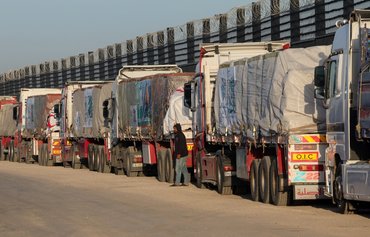 Egyptian trucks redouble Gaza aid delivery as new inspection checkpoint opens