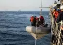 
Sailors from guided-missile destroyer USS Mason conduct small boat operations in support of Operation Prosperity Guardian in the Red Sea on January 4. [Combined Maritime Forces]        