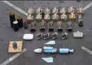 
US military personnel seized Iran-made missile warheads and related components during a ship-boarding mission off the coast of Somalia January 11. [USCENTCOM]        