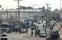 
Trucks carrying humanitarian aid enter Rafah in the southern Gaza strip after crossing the terminal border from Egypt, on January 17. [AFP]        