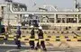 
Employees of Aramco oil company work in Saudi Arabia's Abqaiq oil processing plant. [Fayez Nureldine/AFP]        