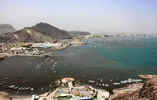 Yemen's southern port of Aden is seen here from the Sira Fortress, on February 24, 2022. [Saleh al-Obeidi/AFP]