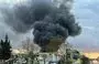 
Smoke billows following an Israeli air raid on a Hizbullah weapon warehouse in the southern Lebanese town of Ghaziyeh on February 19. [Mahmoud Zayyat/AFP]        