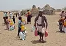 
Yemenis displaced by the conflict receive food aid and supplies to meet their basic needs, at a camp in al-Hodeidah province's Hays district on March 29, 2022. [Khaled Ziad/AFP]        