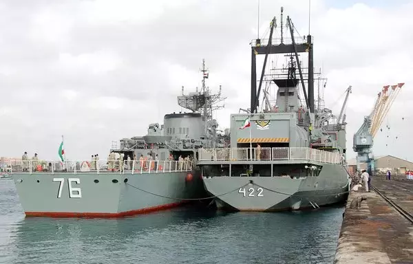 Two Iranian warships dock in the Sudanese Red Sea city of Port Sudan on December 8, 2012. US officials have recently expressed concern over reports that Iran is shipping arms to the Sudan Armed Forces. [AFP]