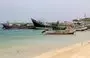 
Fishing boats are moored near Yemen's Red Sea port of Ras Issa on June 12. [Mohammed Huwais/AFP]        