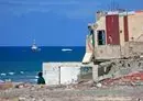 
The Open Arms vessel that set sail from Larnaca in Cyprus carrying humanitarian aid is seen off the coast of Gaza City on March 15. [AFP]        