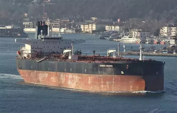 Blacklisted oil tanker Lady Sofia (former name Ultimate Freedom) is seen here in a photo taken January 16, 2019. [Cengiz Tokgöz/VesselFinder.com]