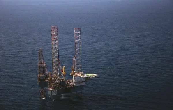 An Egyptian gas exploration platform in the Mediterranean Sea. [EGAS Company]