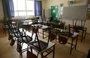 
An empty classroom in a school in south Lebanon. [Ziad Hatem/Al-Fassel]        