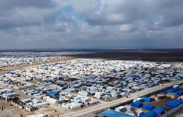 This picture of al-Hol camp in Syria's al-Hasakeh province was taken January 27. [Delil Souleiman/AFP]