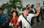 
A Filipino crew member of M/V Tutor arrives at the airport in Pasay, Metro Manila, June 17. The Houthis struck the Tutor with a sea drone off al-Hodeidah June 12. [Jam Sta Rosa/AFP]        