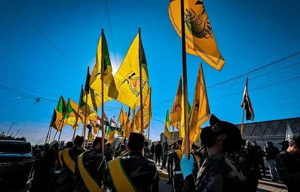 Elements of Iran-aligned Kataib Hizbullah are seen here in a photo posted on X last December 4.