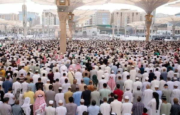 Pilgrims from around the world take part in the 2024 hajj on July 1. [Saudi Press Agency]