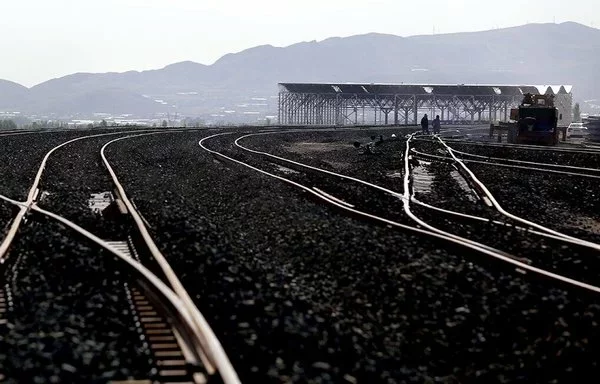 A section of the Rasht-Astara railway is seen here last August. [IRNA]