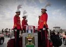 
A mass funeral is held January 22 for the reinterment of 41 Yazidis killed by ISIS in 2014 and later exhumed from mass graves. [Foundation of Martyrs Facebook page]        