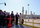 
Iraqi Prime Minister Mohammed Shia al-Sudani and government officials inaugurate the gas processing project at Halfaya oil field, June 8. [Iraqi Ministry of Oil]        