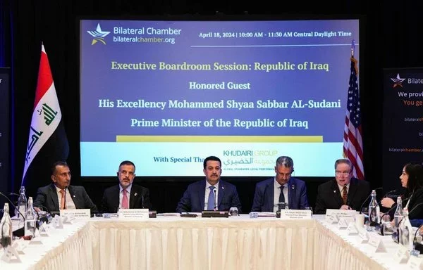 During an April 18 visit to the United States, Iraqi Prime Minister Mohammed Shia al-Sudani held a series of talks with US companies to bolster Iraq's energy independence. [Office of the Iraqi Prime Minister]