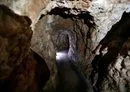 
A picture taken May 22, 2020, shows a Hizbullah tunnel in Mleeta near the southern Lebanese village of Jarjouaa. [Joseph Eid/AFP]        