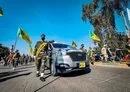 
Kataib Hizbullah elements hold a funeral procession for one of their leaders in Baghdad on February 8. [Social media]        