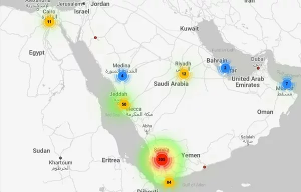 GuardZoo victim IPs are scattered around Middle Eastern countries. [Lookout]