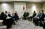 
Iraqi Foreign Minister Fuad Hussein meets with US officials in Washington on October 3 to discuss the protection of maritime shipping lanes in the region. [Iraqi Ministry of Foreign Affairs]        