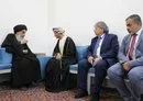 
Iraq's top Shia cleric Ali al-Sistani meets with UN envoy Mohammed al-Hassan and an accompanying delegation in Najaf on November 4. [Al-Sistani's office]        