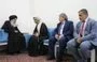 
Iraq's top Shia cleric Ali al-Sistani meets with UN envoy Mohammed al-Hassan and an accompanying delegation in Najaf on November 4. [Al-Sistani's office]        