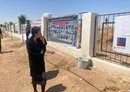 
Yazidi activist and ISIS survivor Nadia Murad visits a cemetery in the Iraqi village of Hardan in August, where Yazidis killed by ISIS in 2014 are interred. [Ezid24 Facebook page]        