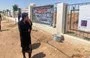 
Yazidi activist and ISIS survivor Nadia Murad visits a cemetery in the Iraqi village of Hardan in August, where Yazidis killed by ISIS in 2014 are interred. [Ezid24 Facebook page]        