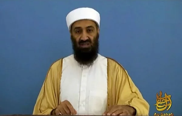 Slain al-Qaeda leader Osama bin Laden is seen in a video al-Qaeda's media branch as-Sahab posted on extremist forums September 12, 2011. Analysts say al-Qaeda's online presence is much diminished. [SITE Intelligence Group/AFP]