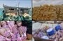 
Yemeni forces display explosives and detonators seized from a vessel near Bab al-Mandeb en route to Houthi-controlled al-Hodeidah on January 11. [Southern Giants Brigades Media Center]        